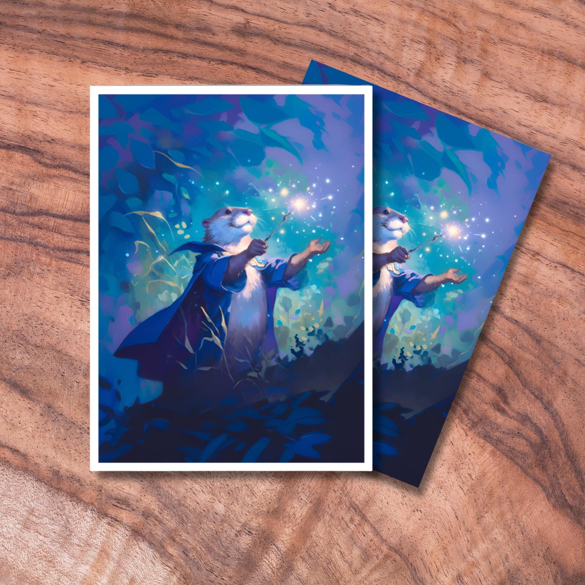 cute mtg cards ETLKJVBL for Playmat, Otter Premium for Magic The Gathering Mat with Beautiful Patterns & Storage Bag for Game Players, 24 x 14 Inch for Card Game Mat : Toys What are the cutest magic