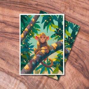 Pochettes MTG, protège-cartes TCG, pochettes pour cartes sur le thème des singes mignons, pochettes pour cartes à collectionner, adorables cadeaux pour les joueurs