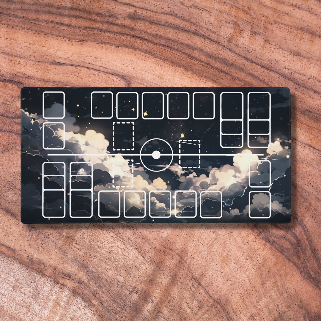 Two Player Pokemon Playmat, Large Pokemon Playmat With Zones, TCG