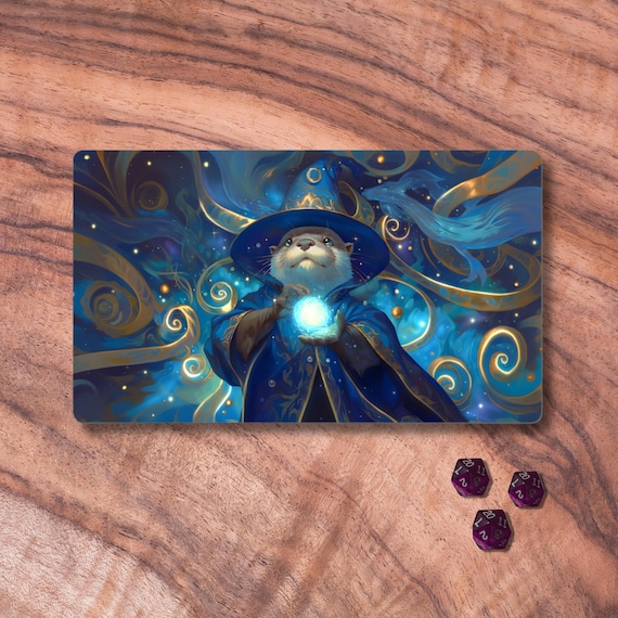 激安本物 MTG プレイマット、カワウソウィザードテーマの プレイ TCG マジック：ザ・ギャザリング