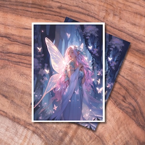 Pochettes MTG 100, protections de pochettes pour cartes TCG, pochettes pour cartes sur le thème des jolies fées, cadeaux pour les joueurs, accessoires MTG