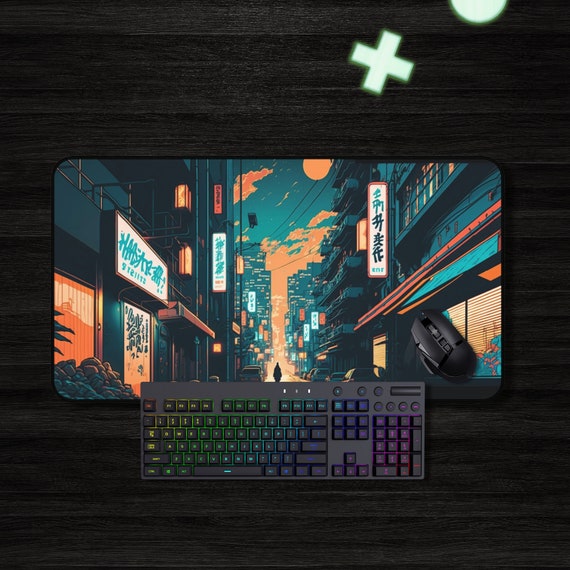 Gaming Mouse Pad, Large Mouse Pad, XL Mouse Pad, Mouse Pad Gaming, Japanese Mouse Pad, Nerdy Gift, Neoprene Gaming Mat, Desk Mat Japan