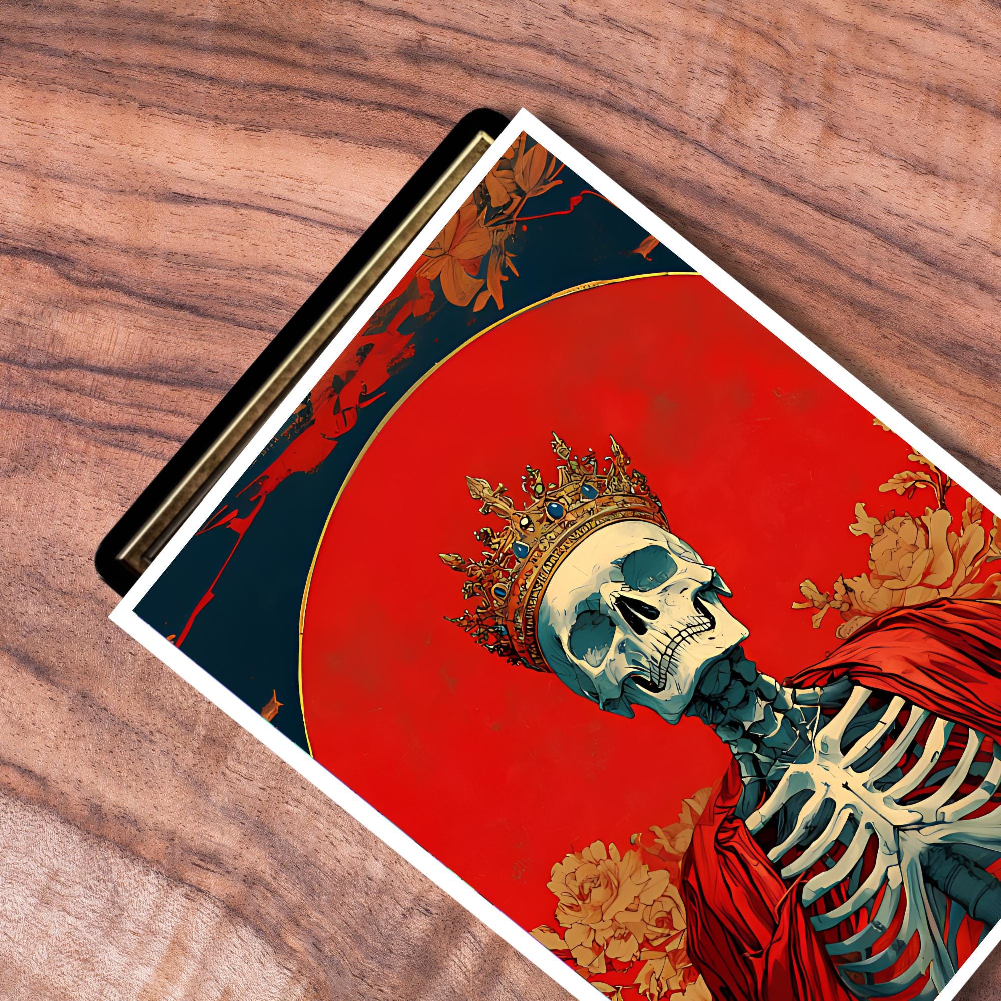 MTG Card Sleeves, TCG Card Sleeve Protector, Skeleton Monarch Themed Themed Card  Sleeve, Trading Card Sleeves, Gifts for Gamers - Etsy