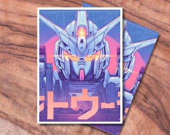 Card Sleeves Compatible with Gundam TCG, Unofficial Gundam Card Sleeve Protectors, Mecha Robot Themed Card Sleeve, Gifts for Gamers