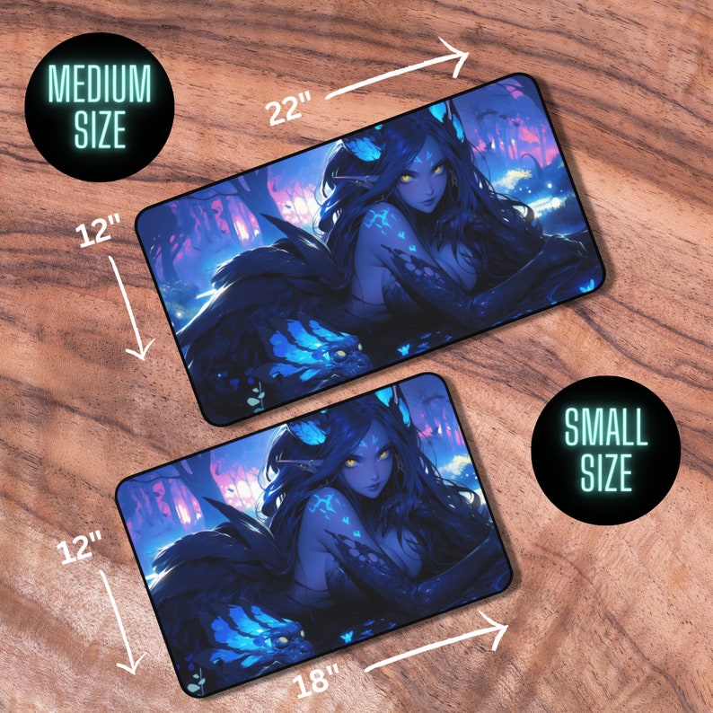 MTG Playmat Blue Rogue Faerie Themed MTG Playmat Trading Etsy