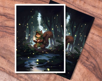 MTG Sleeves, TCG Card Sleeve Protectors, Squirrel Themed Card Sleeve, Gifts for Gamers, MTG Accessories