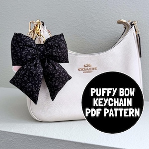 Puffy Bow Keychain Sewing Pattern: DIY Tutorial (PDF Download)