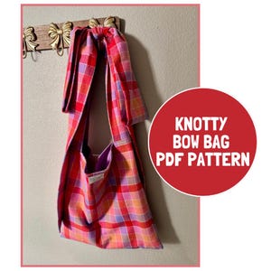Knotty Bow Bag Schnittmuster, PDF Schnittmuster