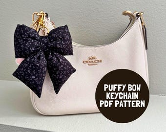 Puffy Bow Keychain Sewing Pattern: DIY Tutorial (PDF Download)