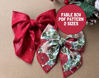 Fable Bow Sewing Pattern, 2 Sizes (PDF Pattern)