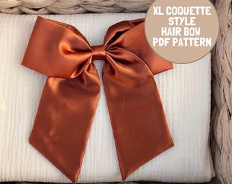 XL Coquette Hair Bow Sewing Pattern (PDF)