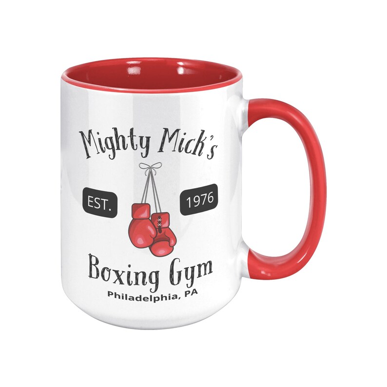 Mighty Mick's Boxing Gym Mug Retro Movie Gifts Etsy