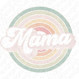 昇華用レトロママPNGデジタルデザイン