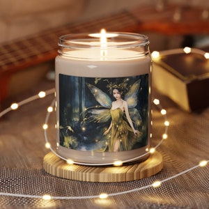 Fantasy Fairy Scented Candle Gift for Her Magical Woodlands Vintage Fae Soy Candle Home Decor Gift Eco-Friendly Jar Candle Gift Fairycore