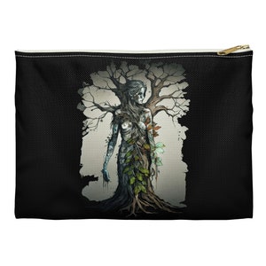 Dryad Tree Nymph Travel Pouch Fae Woodlands Aesthetic Oak Tree Spirit Accessory Bag Fantasy Forest Gift Pouch