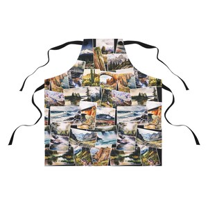 BBQ Apron Gift Cookout Campsite Chef's Apron Travel RV Road Trips ...