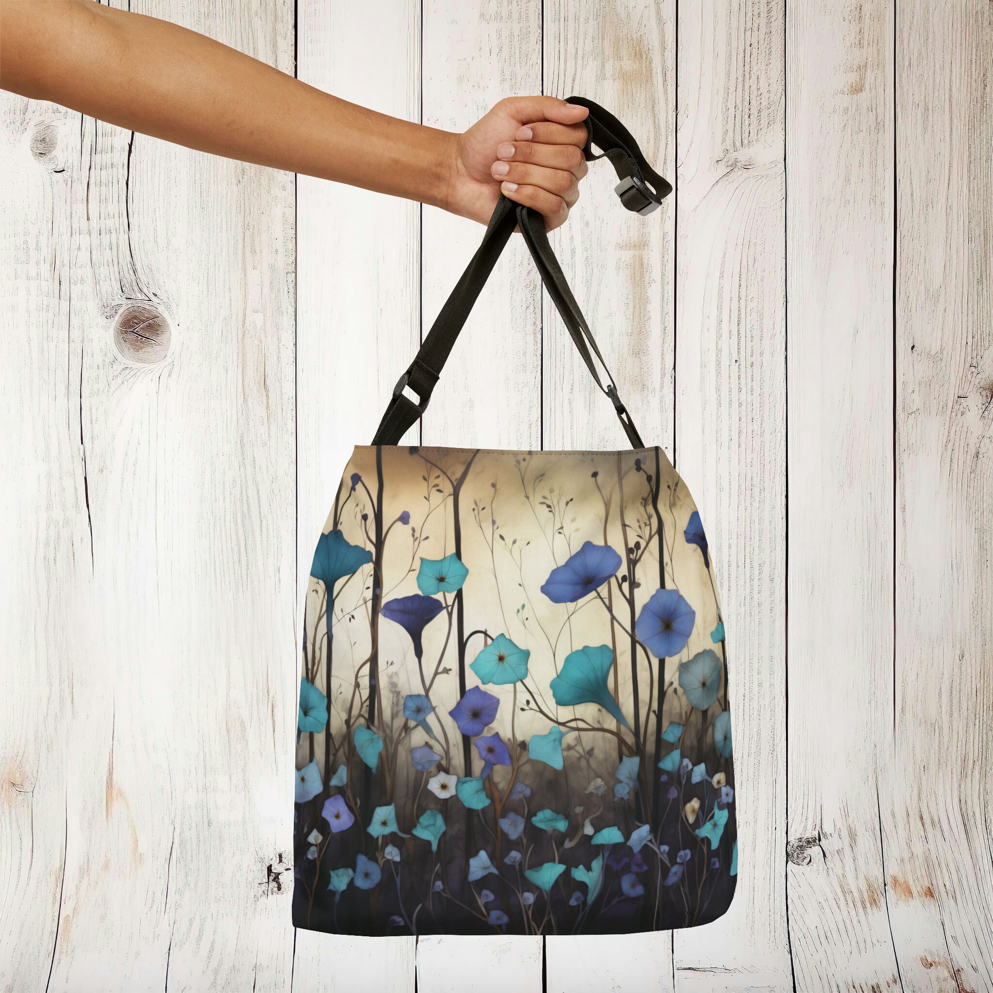 Morning Glory Floral Tote Bag Gift for Her Morning Glories
