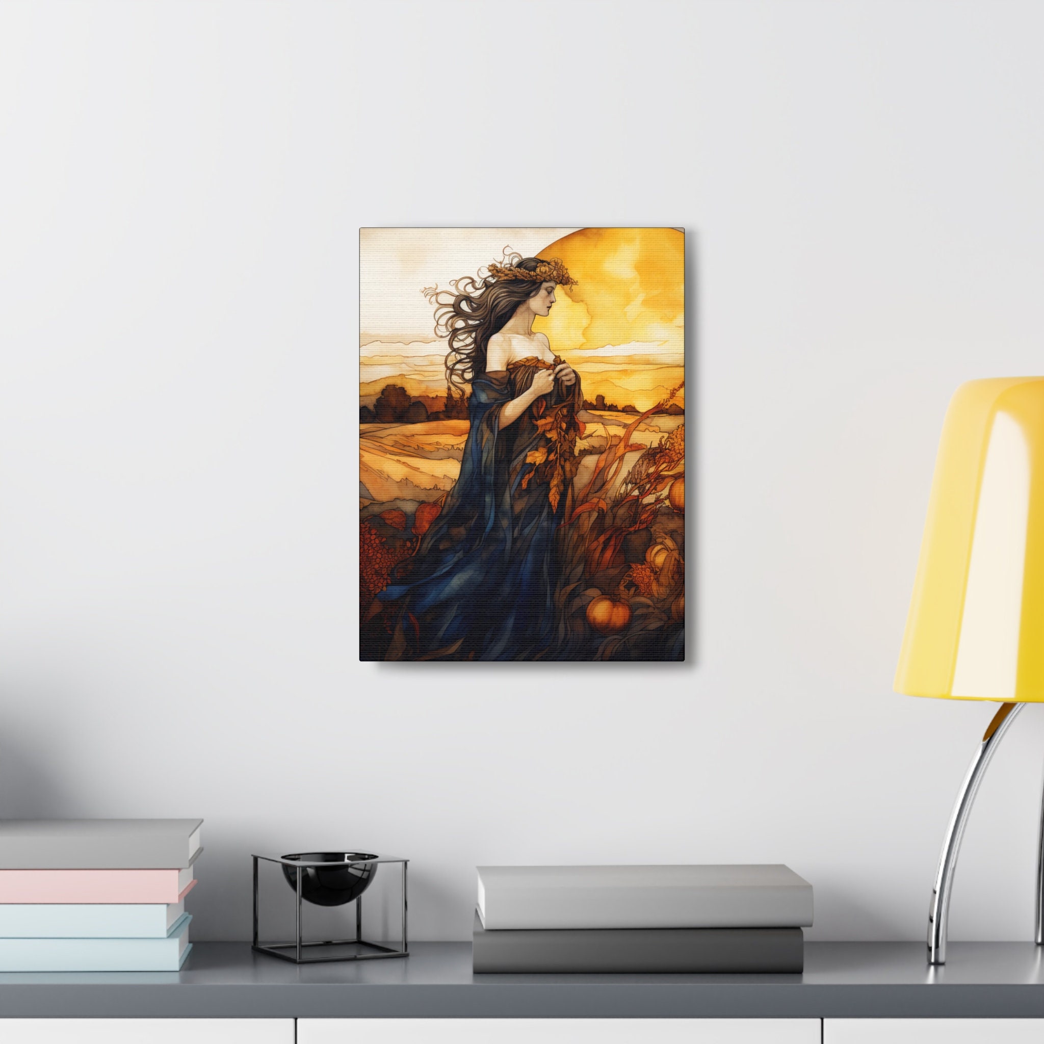 Demeter Greek Goddess of the Harvest Canvas Print Wall Art Vertical 5 ...