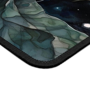 Enchanted Forest Night Elf Mouse Pad Gift for Her Full Moon Dark Fae ...