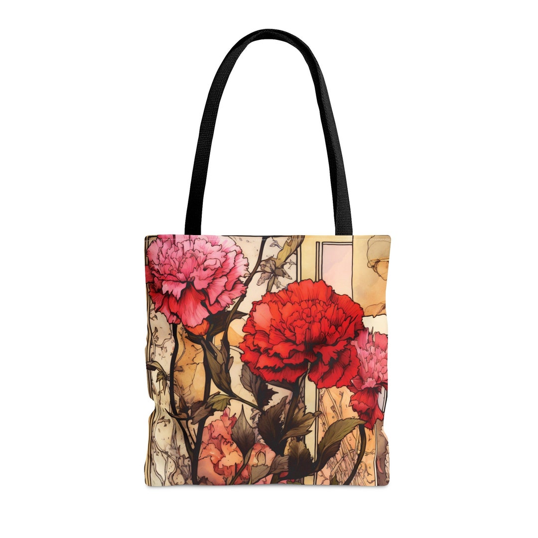 Carnation Lily Regular Quilted Tote Bag main image 0