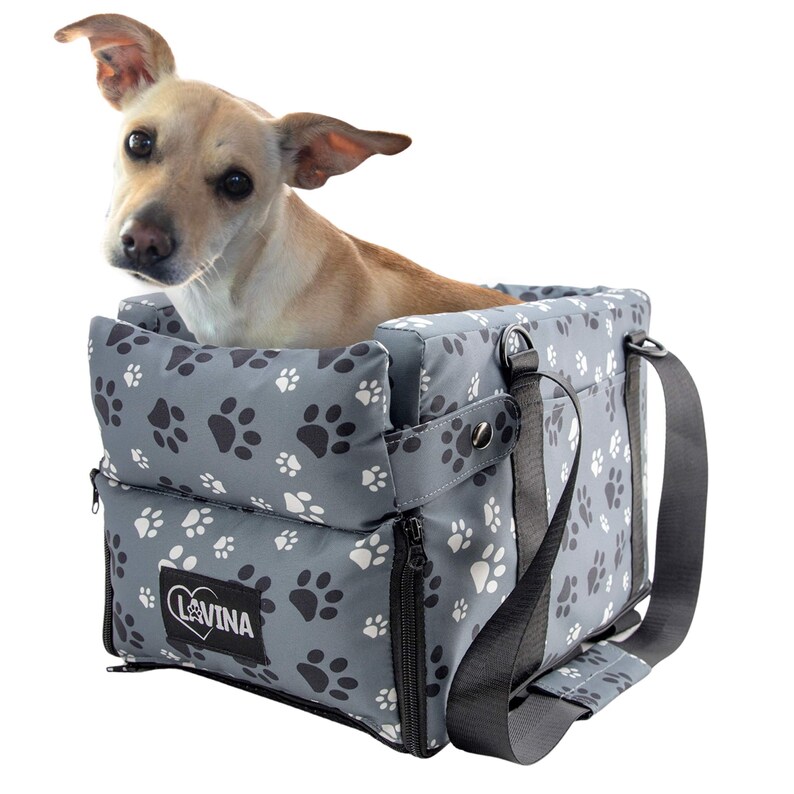 Center Console Dog Car Seat Pet Car Seat Perfect Small Dog Car Seat