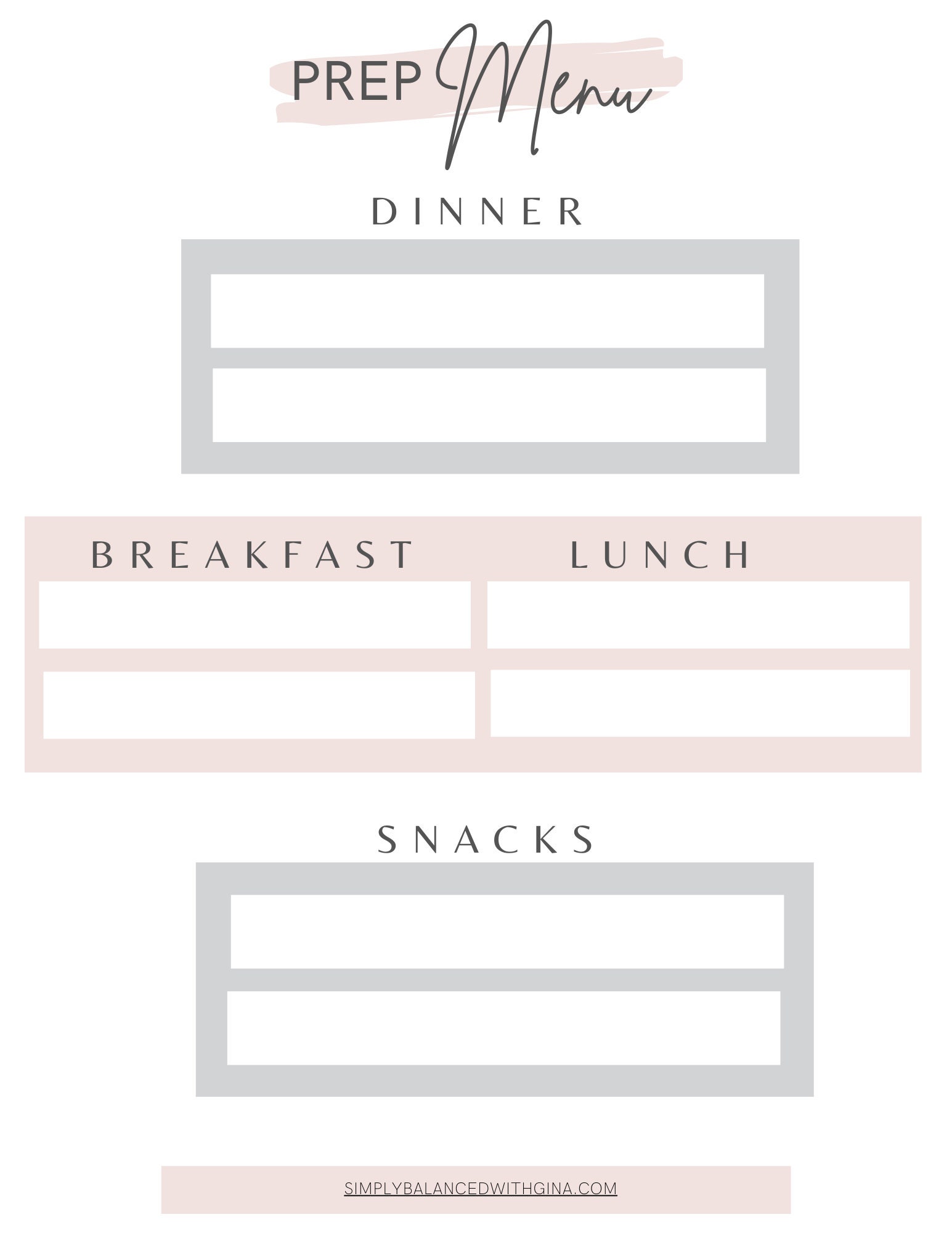 Weekly Menu Shopping List Template Etsy Weekly Menu Shopping List Template Etsy