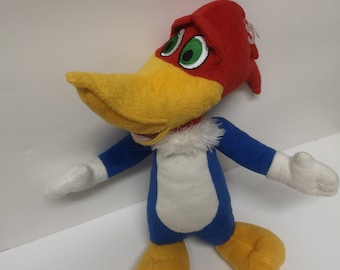 Vintage Woody Woodpecker Plush Toy Factory 13"