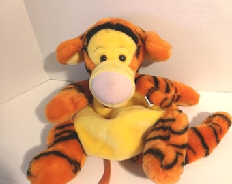 Mochila vintage de Tigger de peluche de 16 pulgadas, como nueva