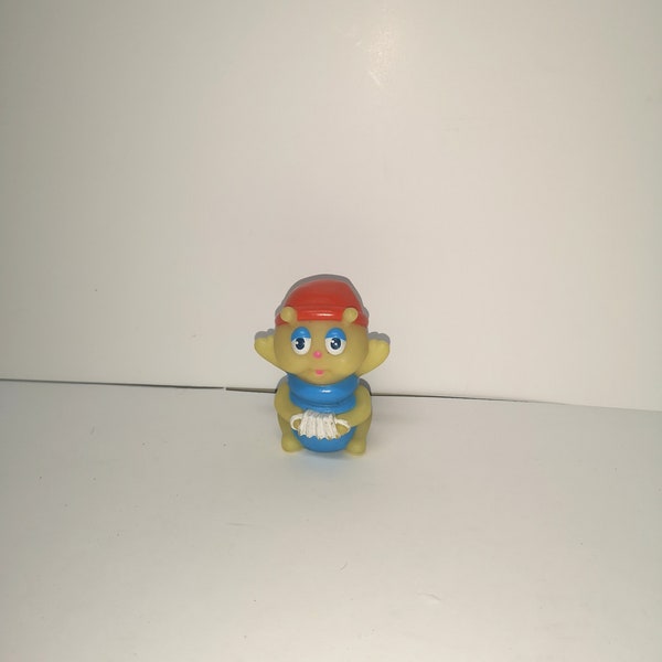 Vintage 1980s Rubber Glo Worm 3" Glo Friends Hasbro