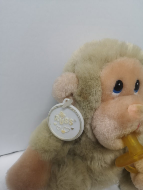Vintage Russ Berrie Baby Chee Chee Monkey With Soother 6