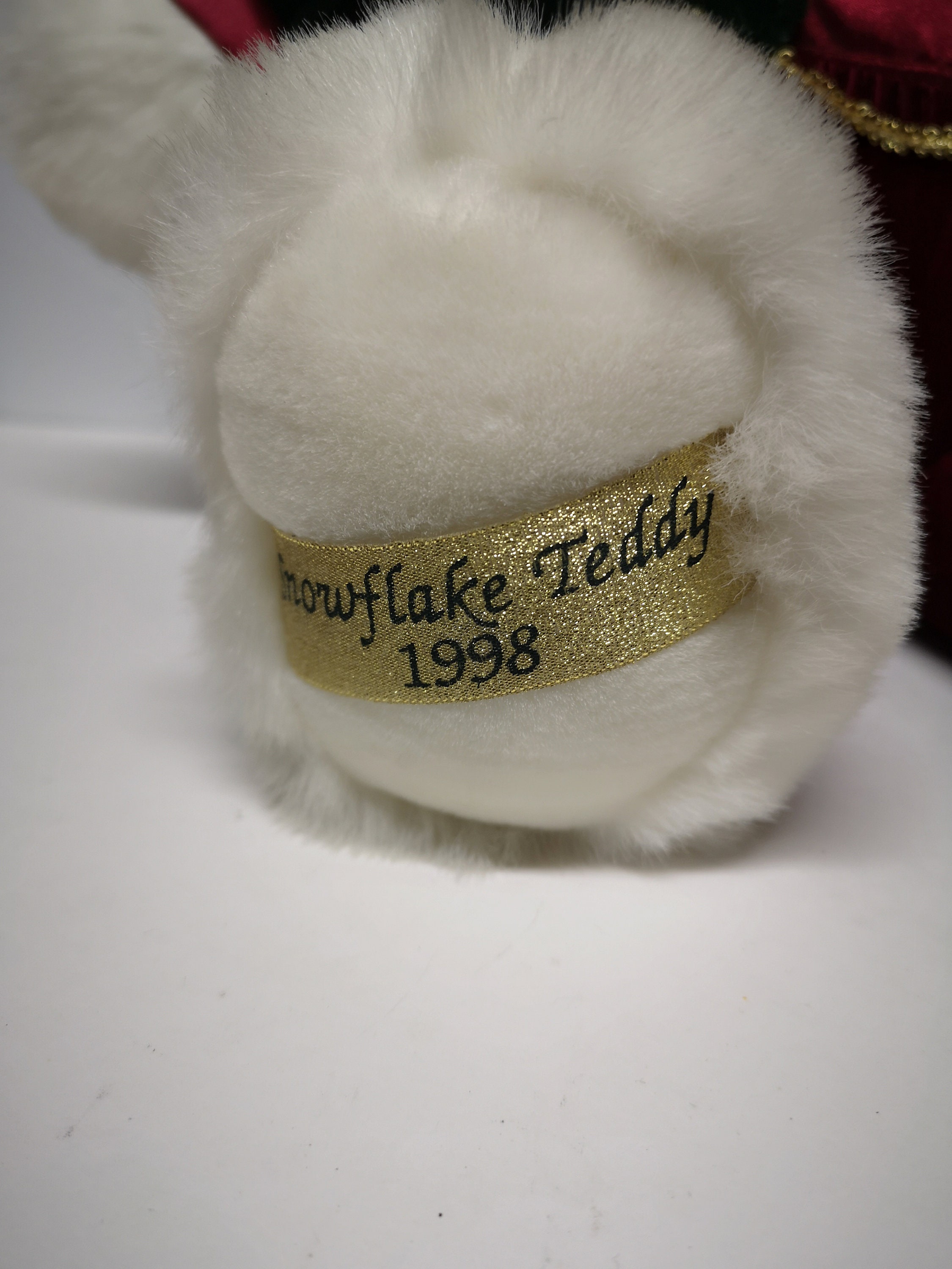 Vintage 1998 Christmas Teddy Snowflake 20 Etsy