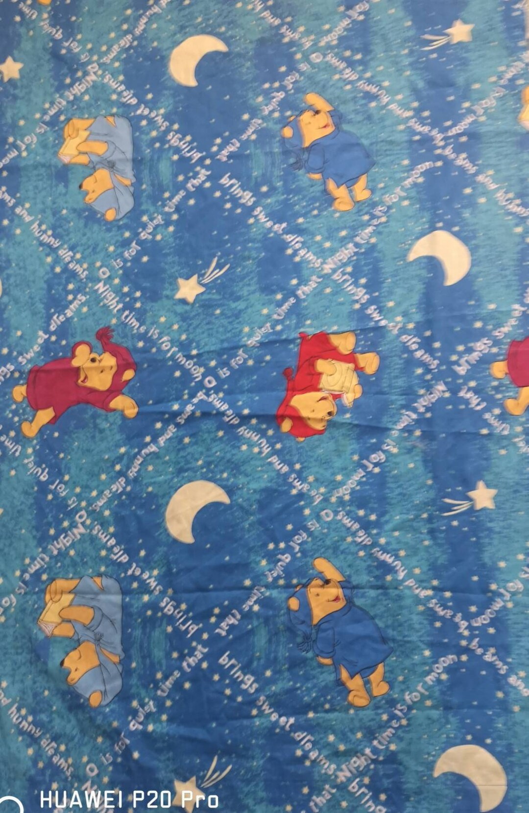 Vintage Winnie the Pooh Toddler Bed Flat Sheet 61 X 42 Etsy