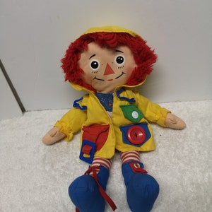 Vintage Raggedy Ann Learn To Dress Myself Plush 15&quot;