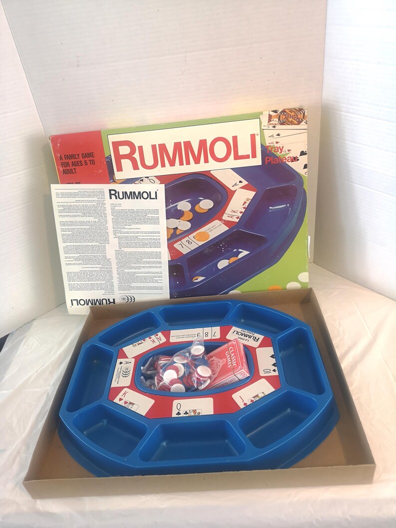 Vintage Rummol8 Board Game Comes With Plastic Tray Chips Cards and ...