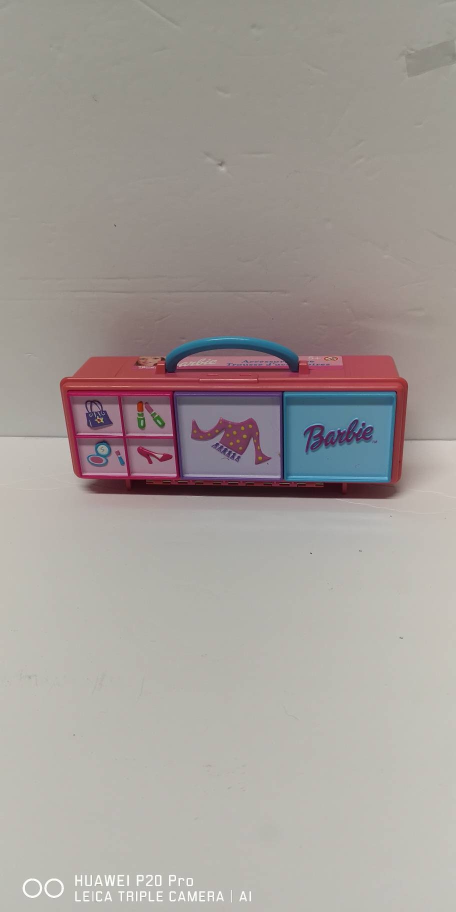 EUC Vintage 1993 Mattel Barbie Doll Accessory Storage Travel Case Cylinder  