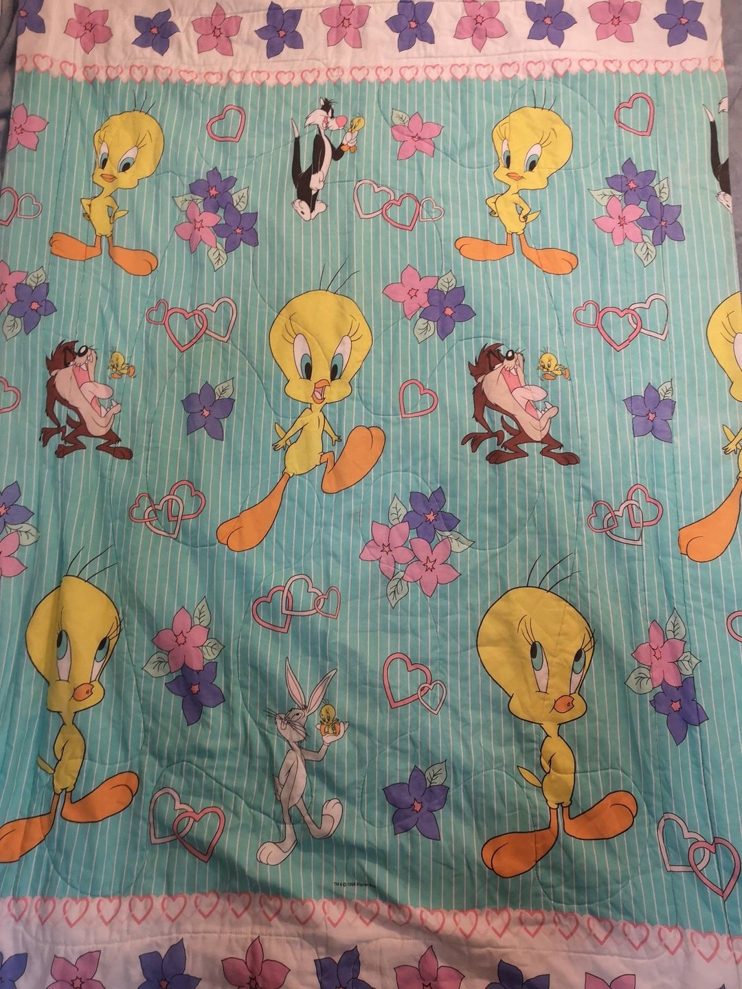 Ensemble De Literie Looney Tunes 1996 - Twin Avec Couette Et Taies
