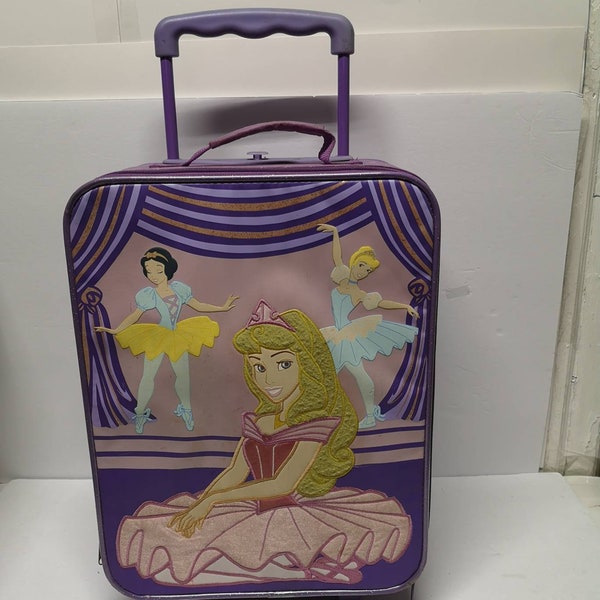 Vintage RARE Princess Kids Rolling Suitcase