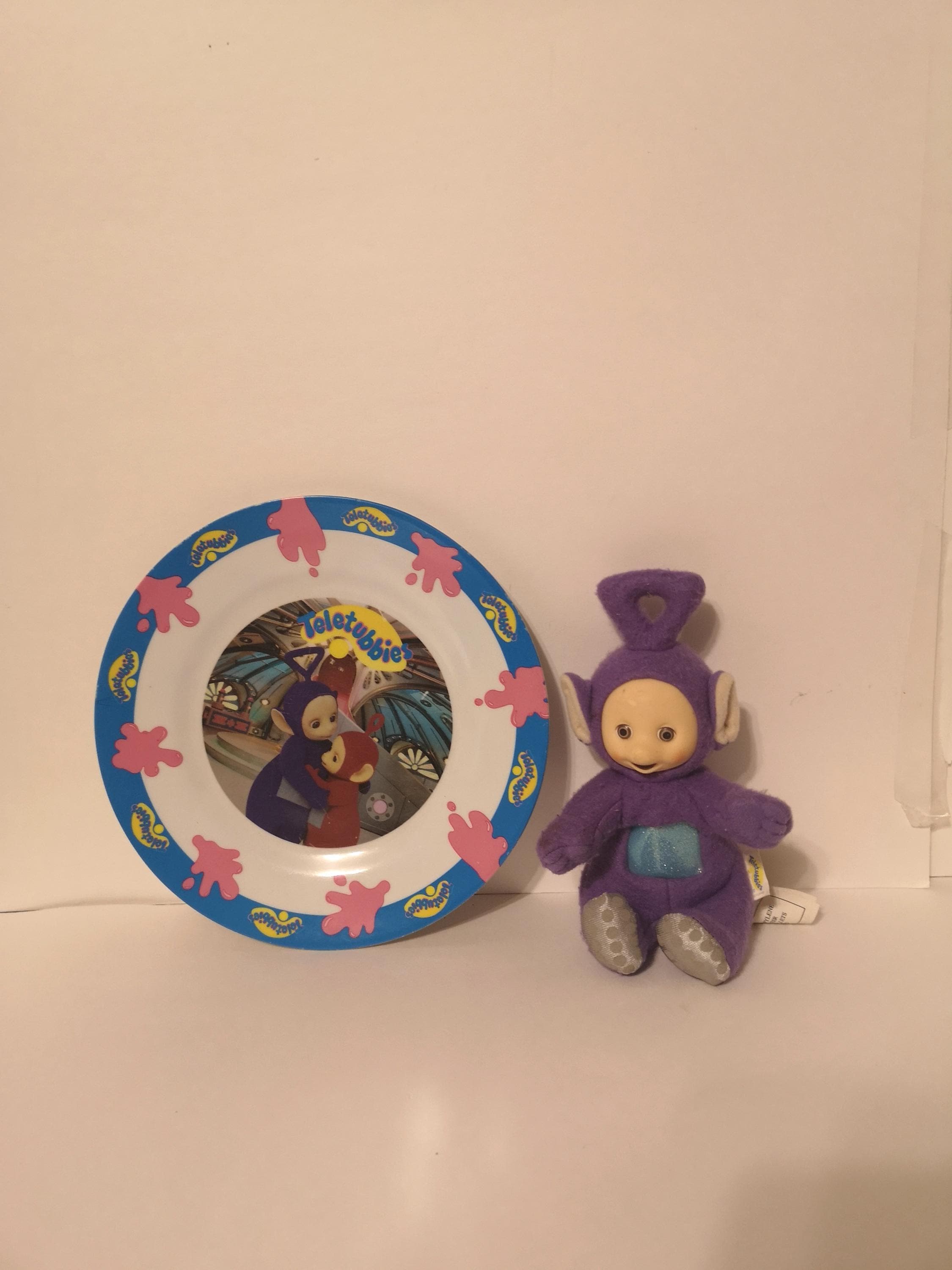 Vintage Teletubbies Kids Plastic Plate 