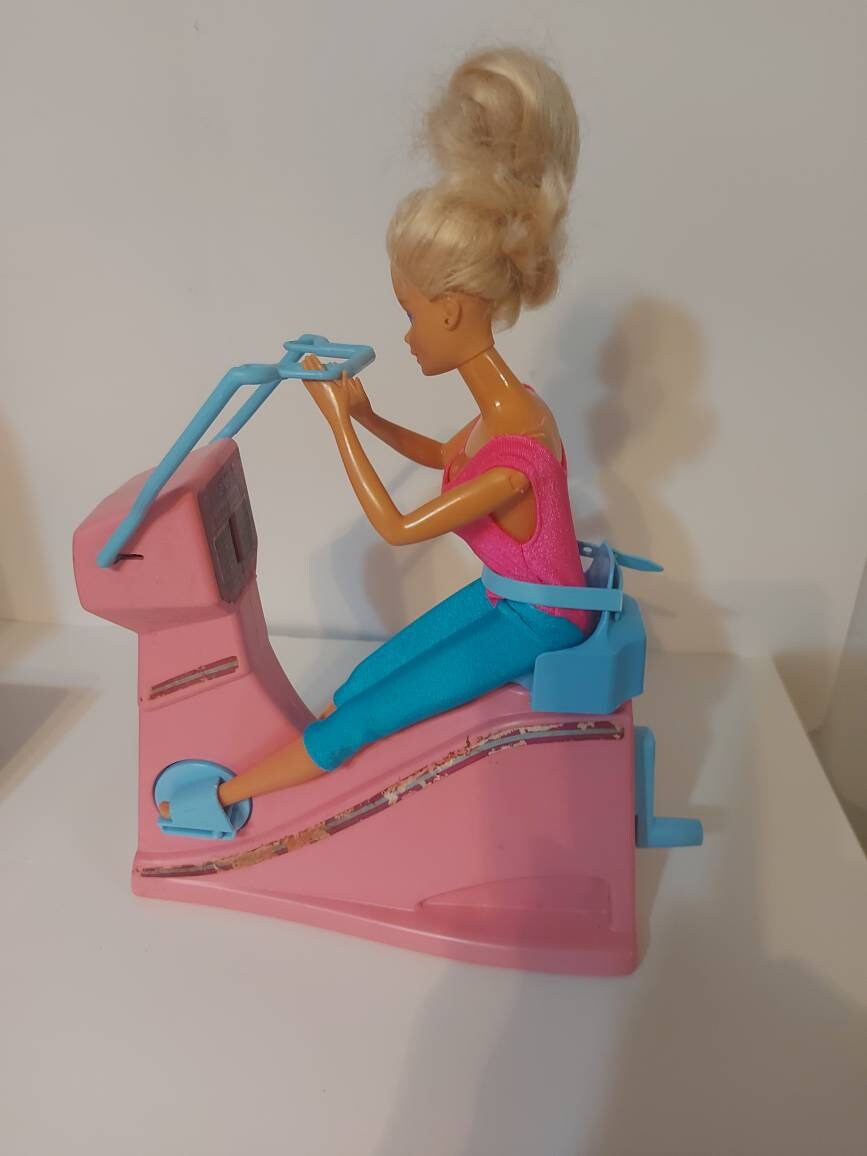 Vintage 1990s Barbie Workout Set Comes W/ 2 Barbie's and 5 Pieces of