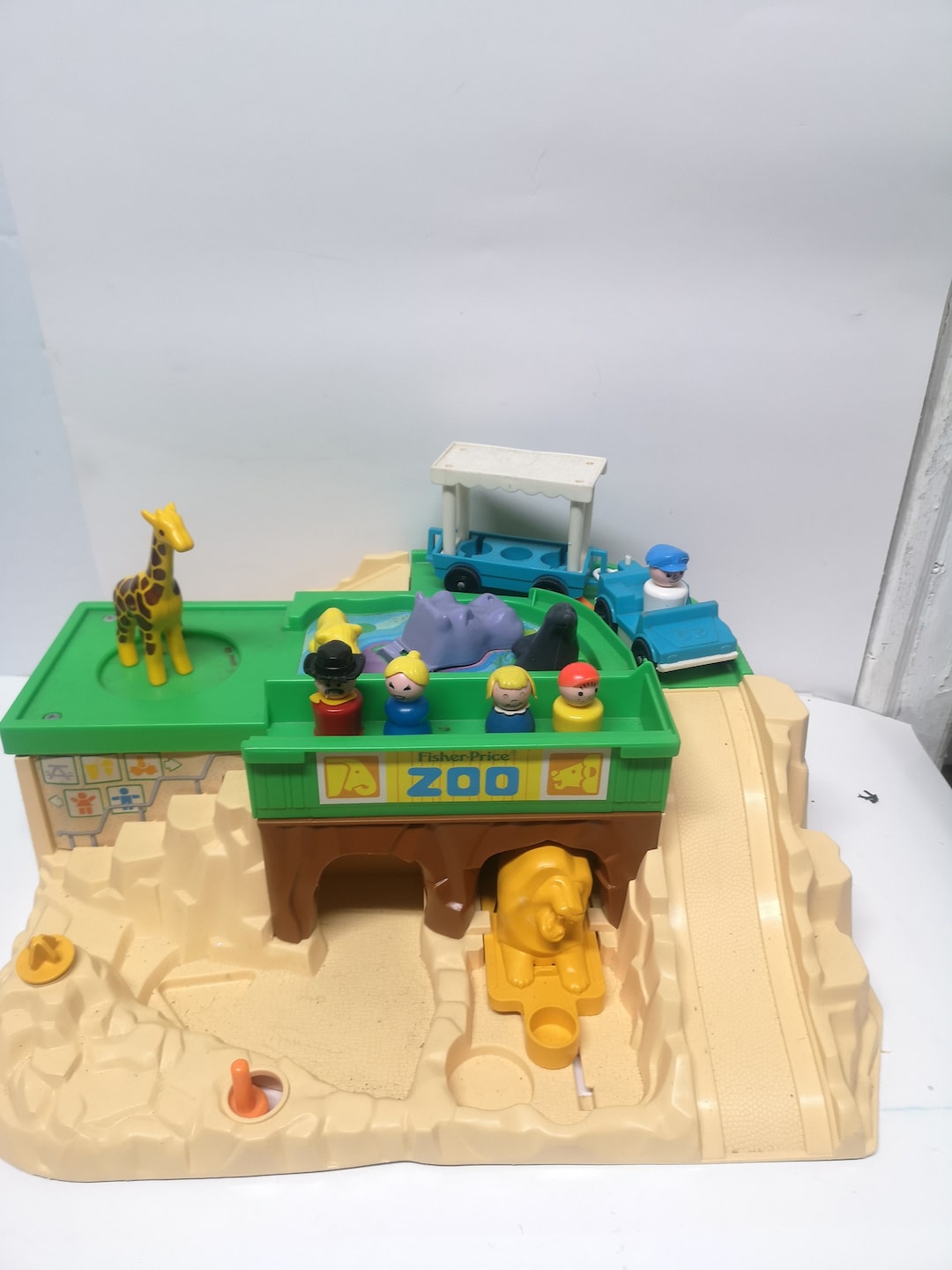 Vintage 1984 Fisher Price Zoo Playset Etsy