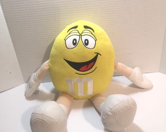 Mars Candy M&M Plush Yellow Blue Ornament Red Mini Ball Yellin