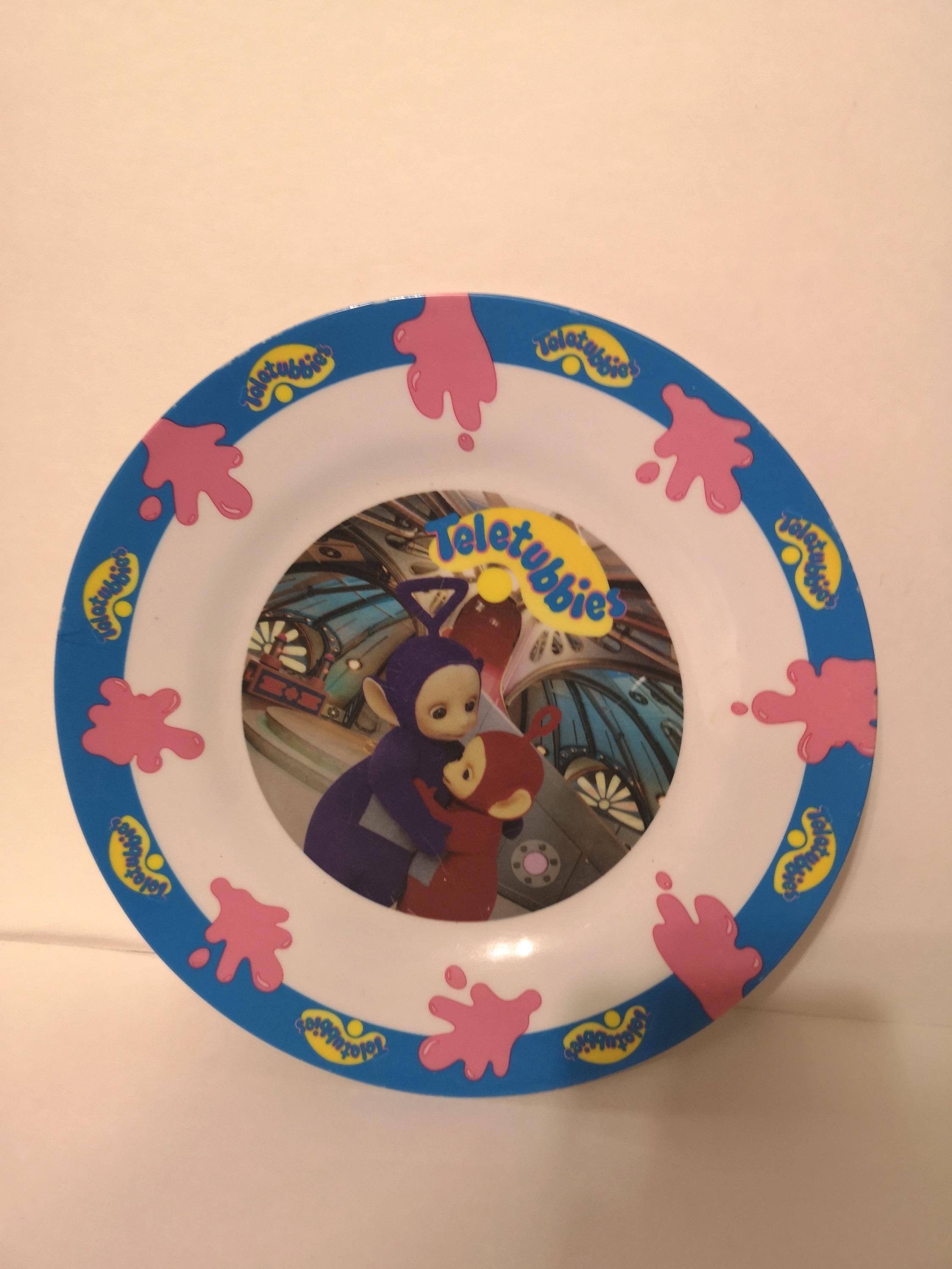 【Teletubbies】超希少 1996年 ロンドン当時物 初期 バッジ Vintage Teletubbies Kids Plastic Plate 