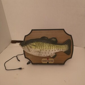 Vieux Big Mouth Billy Bass – Poisson Chantant Gemmy De 1999 – Animé, Vintage Et Drôle