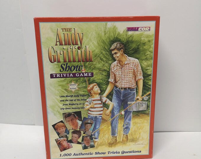 Vintage 1998 the Andy Griffith Show Trivia Game Complete TALICOR - Etsy