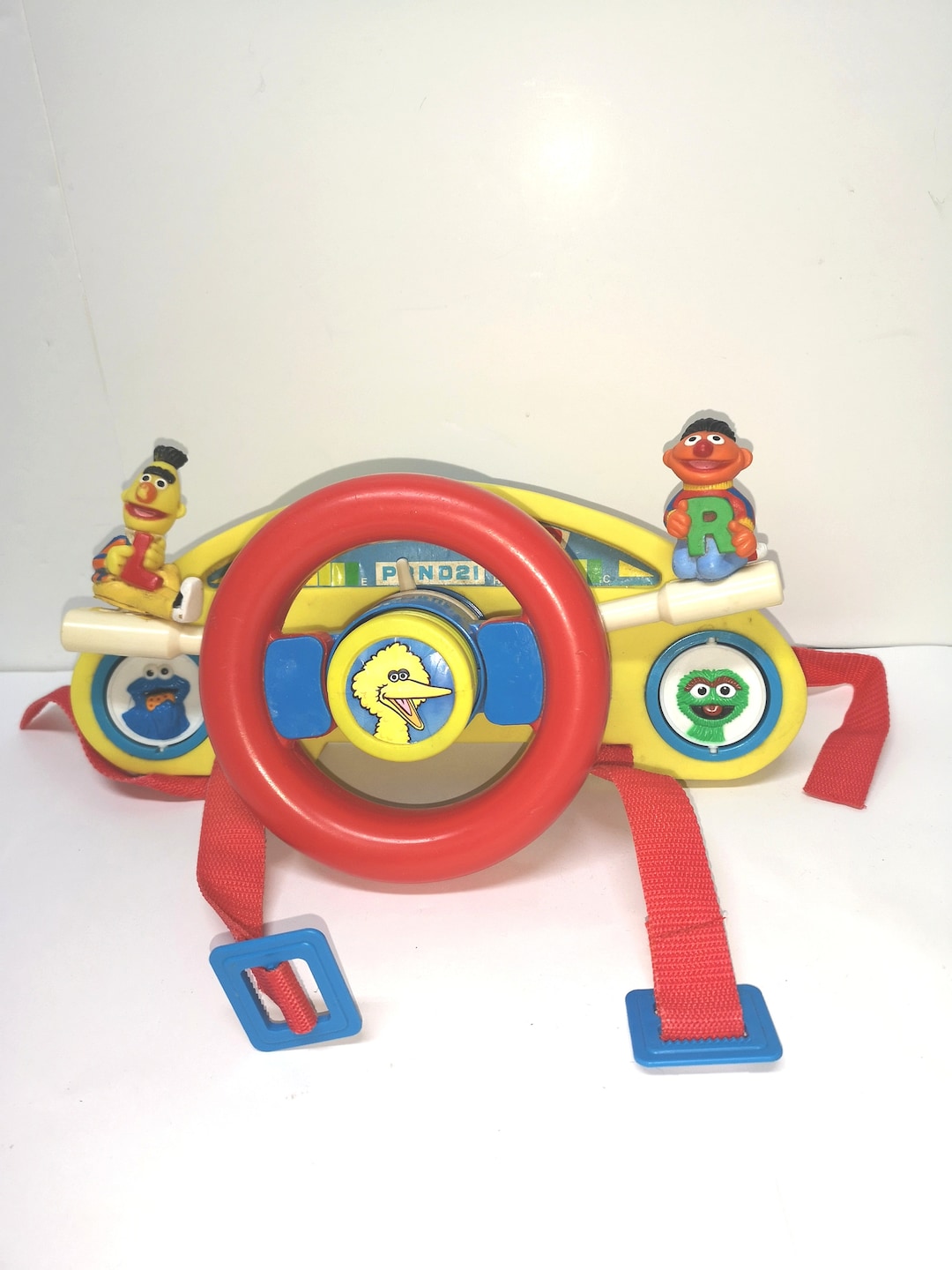 Vintage RARE 1980s Illco Sesame Street Steering Wheel Car Toy