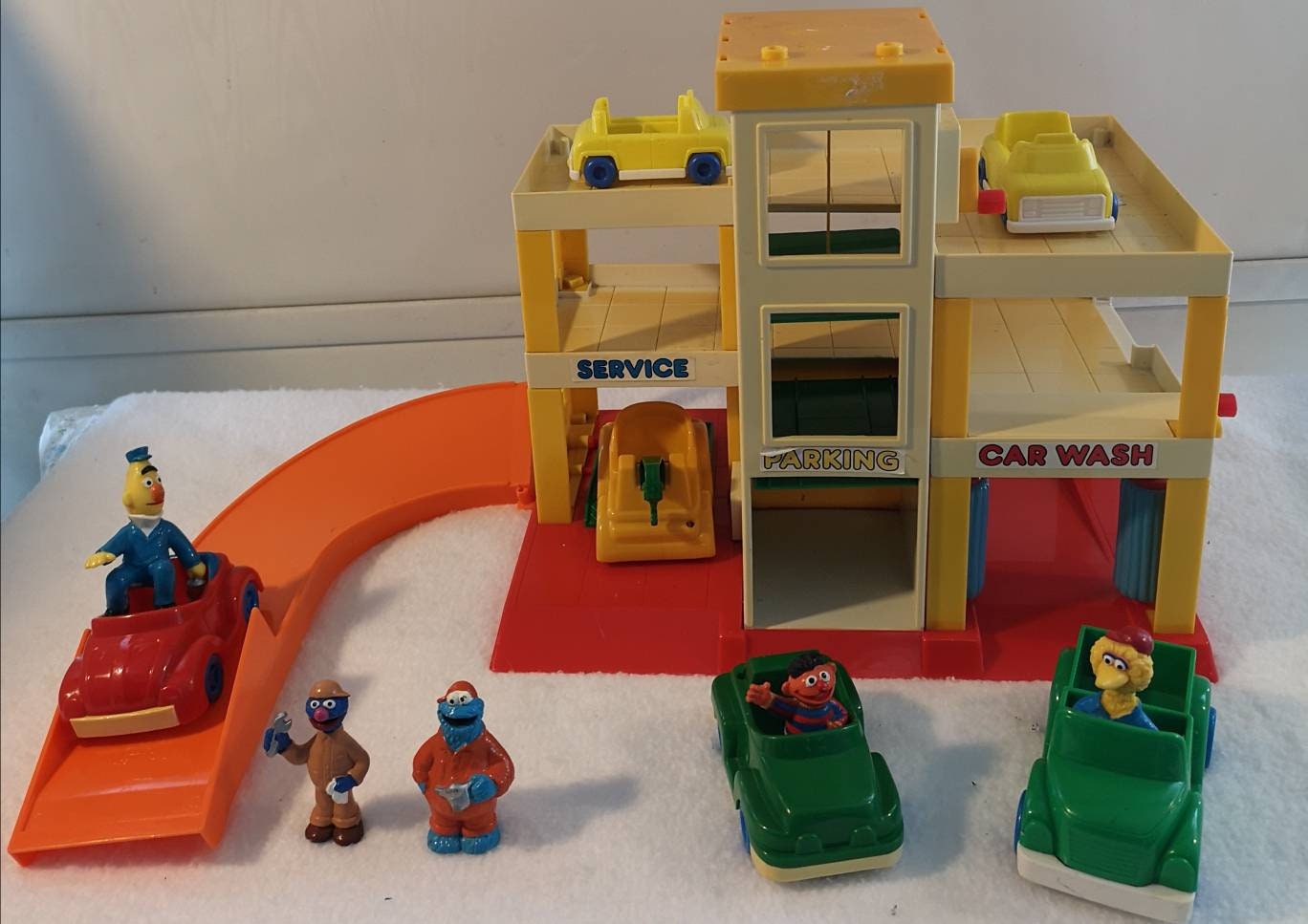 Jesses.shop.and.factory MA-1グリーン Vintage 1990s Jim Henson Sesame Street Garage ,. Service