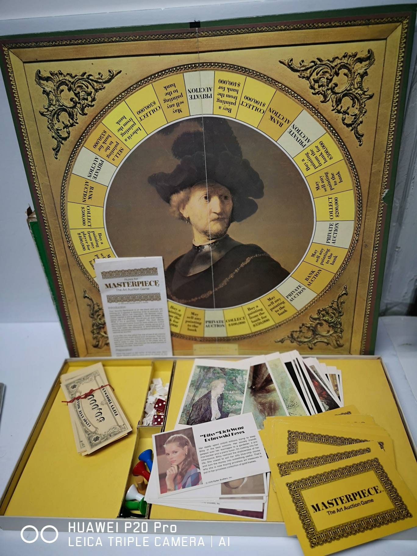 Vintage 1970s Masterpiece Board Game Parker Brothers Complete Etsy