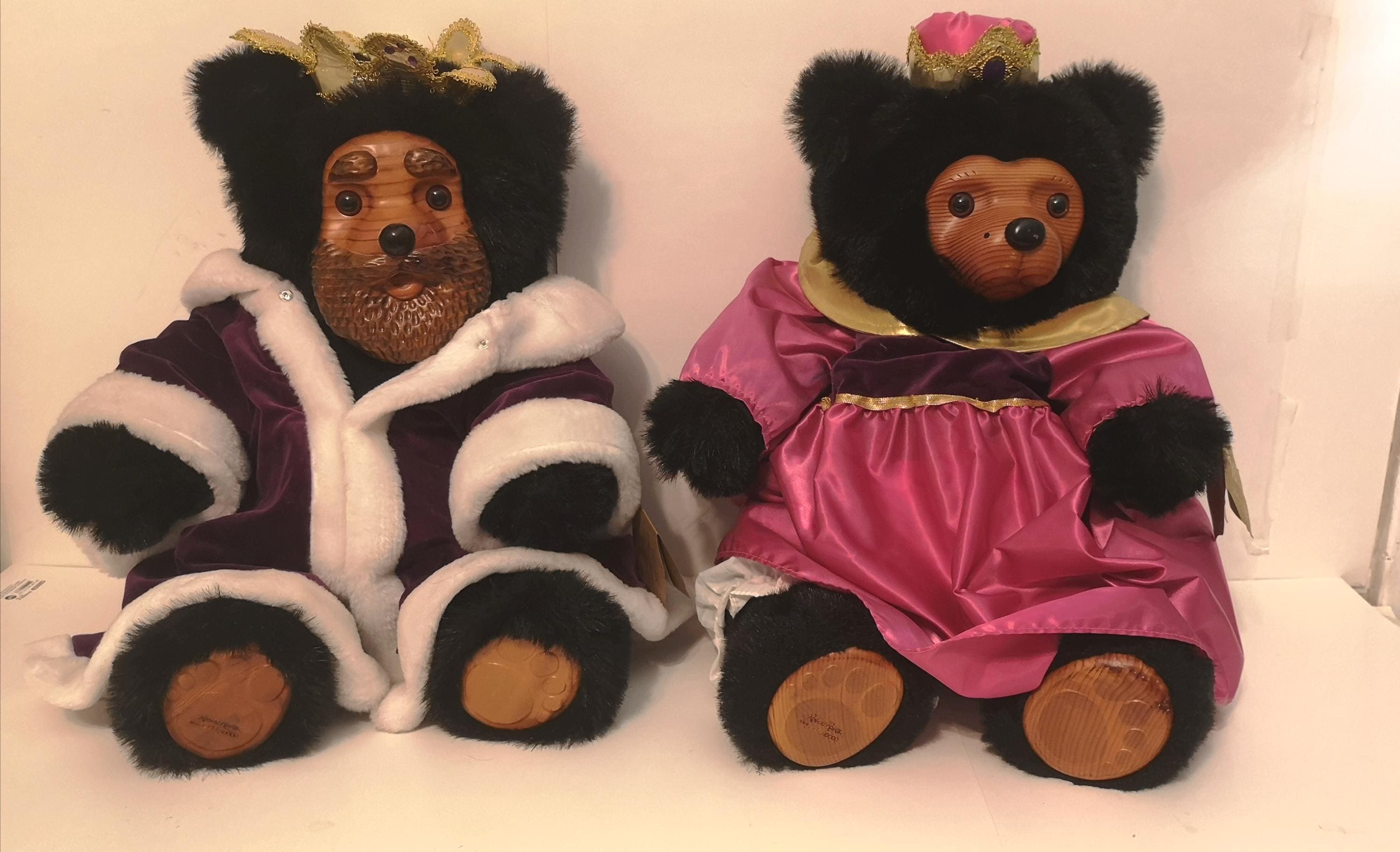 RAIKES BEARS ぬいぐるみ Vintage RARE Raikes Bears by Robert Raikes / Applause King William