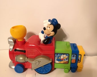 Train à piles Mickey Mouse vintage (fonctionne) 2000