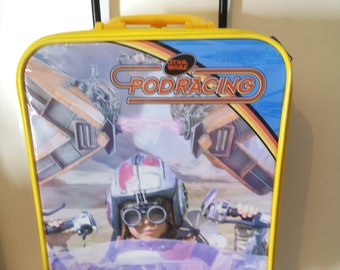 Vintage RARE Star Wars podracing Anakin Skywalker Rolling Suitcase Like New